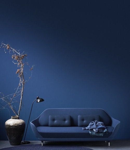 navy sofa