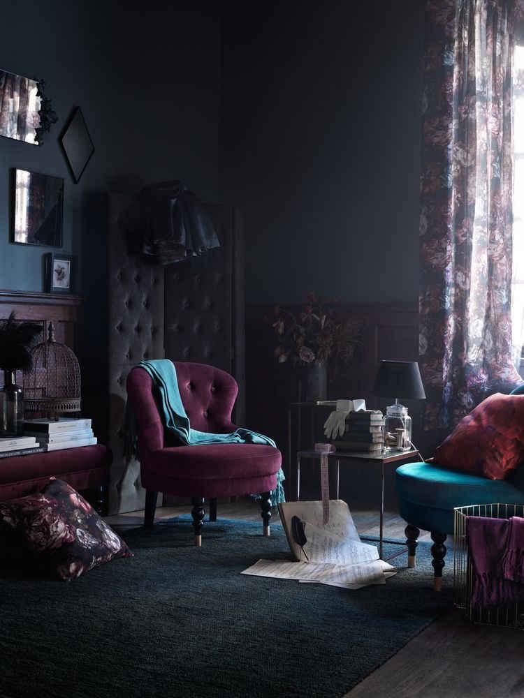 purple sofa
