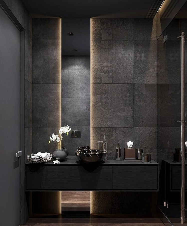 dark color bathroom design